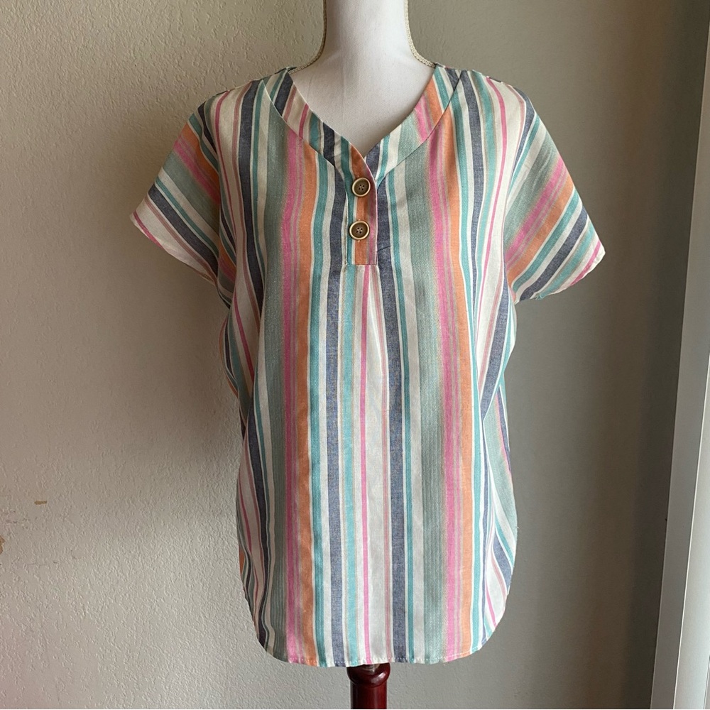 Striped Multicolor Women's Top